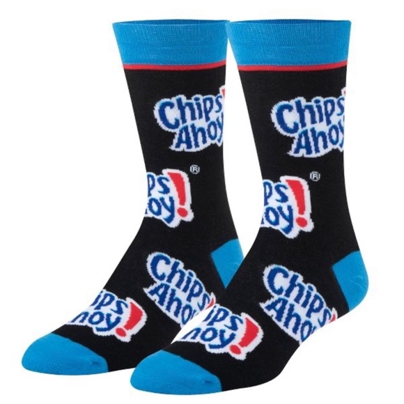 2/$16 mix and match) Chips ahoy chocolate chip cookie crew socks - Picture 1 of 5